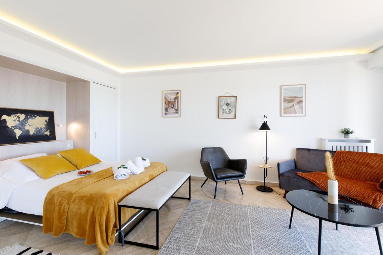 Suite Riviera - Sea View - Clim - 50M Plage - Residence De Standing - Spacieux 180 M2 - Parking Cannes Dış mekan fotoğraf