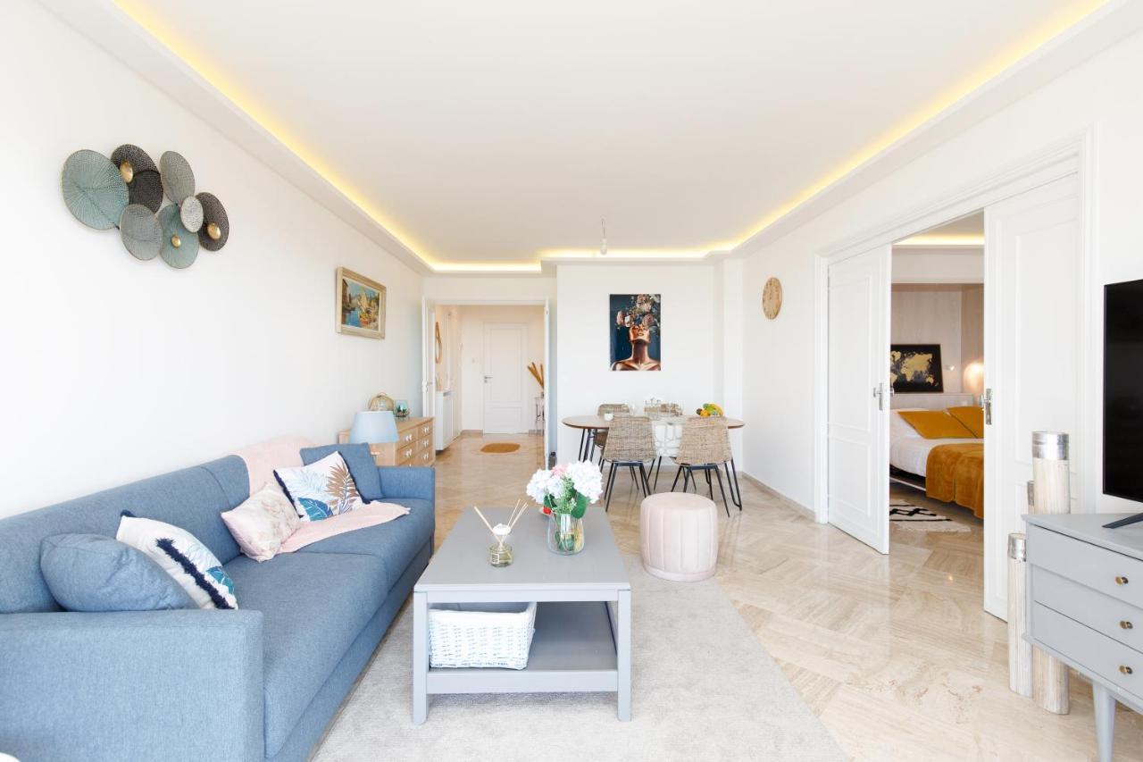 Suite Riviera - Sea View - Clim - 50M Plage - Residence De Standing - Spacieux 180 M2 - Parking Cannes Dış mekan fotoğraf