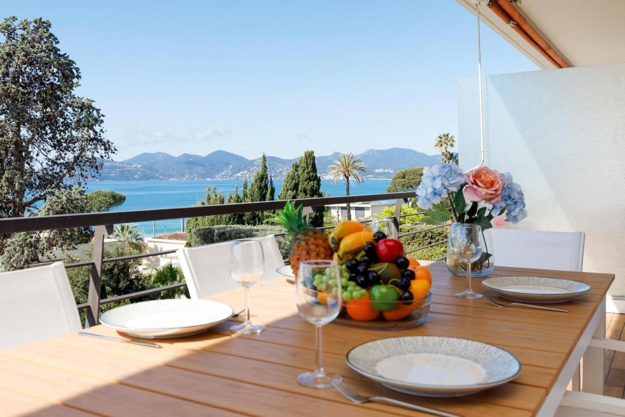 Suite Riviera - Sea View - Clim - 50M Plage - Residence De Standing - Spacieux 180 M2 - Parking Cannes Dış mekan fotoğraf